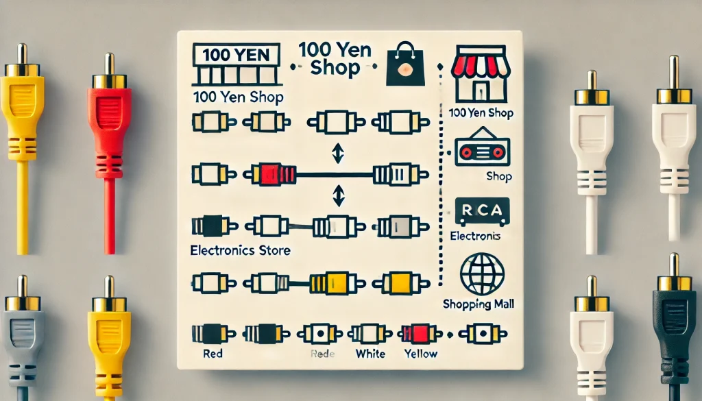 「RCAケーブルの購入場所」：100均から家電量販店まで徹底比較！